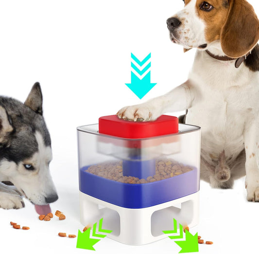 Interactive Dog Puzzle Toy - Level 2 Brain Stimulator for All Breeds - Fun Treat Dispenser & Chew Training Game - Perfect Birthday Gift!