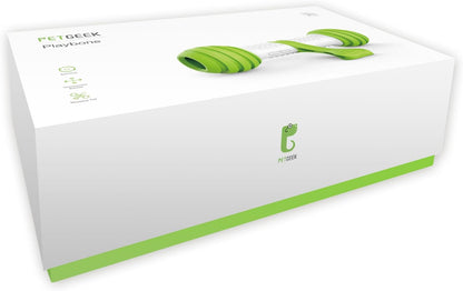 Motion Activated Interactive Dog Bone Toy - USB Rechargeable Electronic Dog Toy for Medium & Large Dogs - Perfect for Boredom & Stimulation (Green)