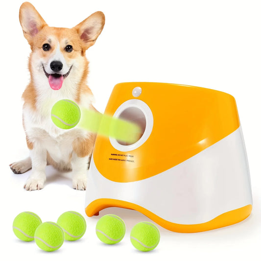 Ultimate Outdoor Pet Tennis Ball Launcher - Interactive Fetch Training Toy for Dogs - Fun Exercise for Your Pup!
