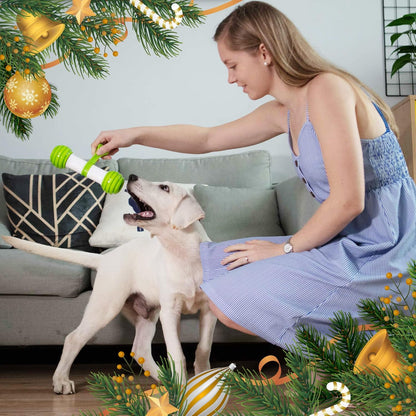 Motion Activated Interactive Dog Bone Toy - USB Rechargeable Electronic Dog Toy for Medium & Large Dogs - Perfect for Boredom & Stimulation (Green)