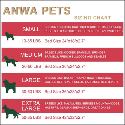 Puppy Bed for Small Dogs, Washable Crate Bed Cushion, 24 INCH